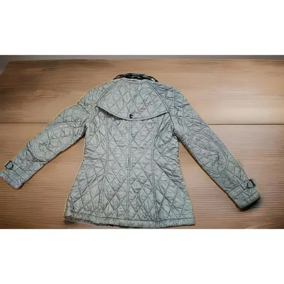 Burberry Finsbridge Short Tan Quilted Coat With COA Small P - Picture 2 of 16